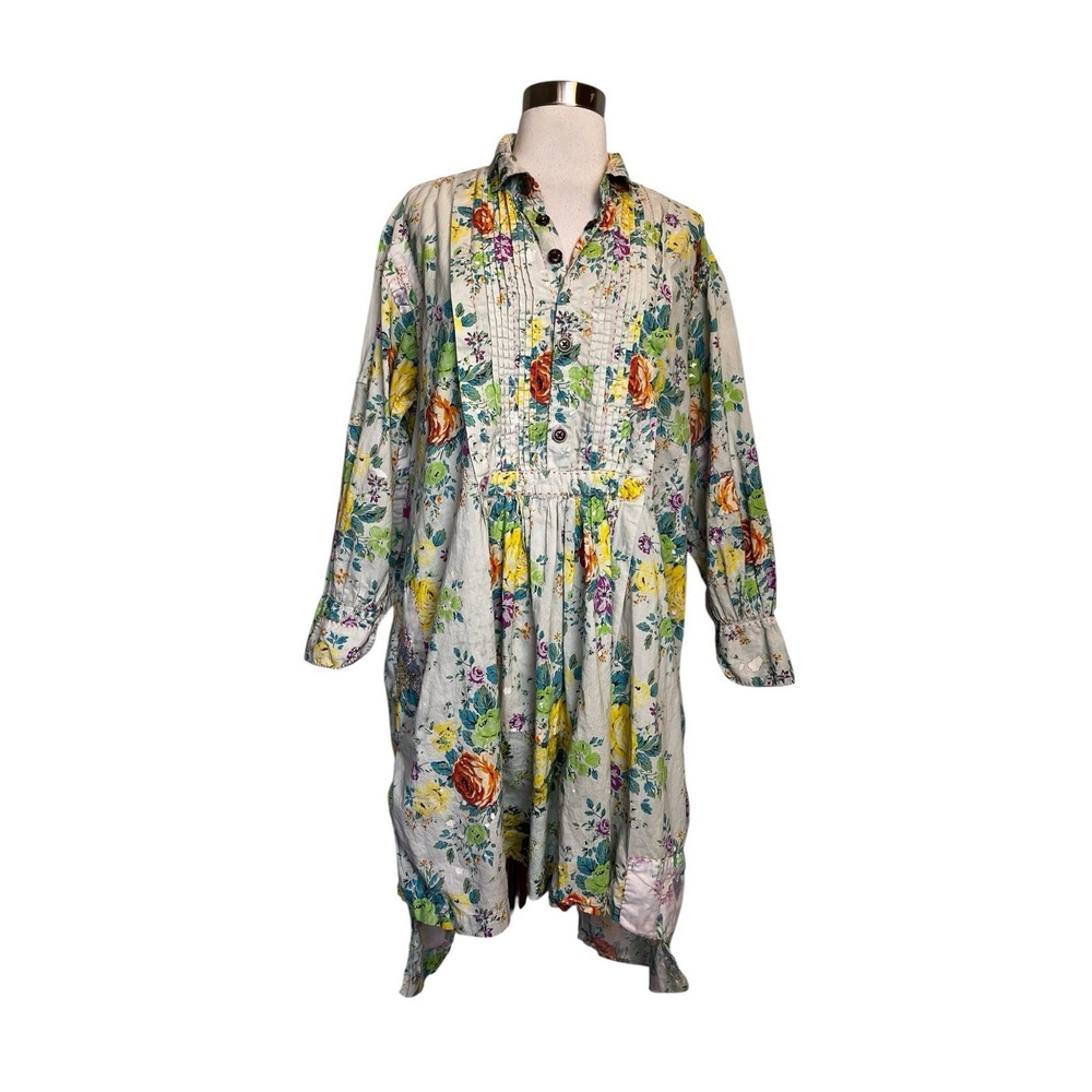 Magnolia Pearl Cordelia Night Shirt Top 2388 Henrietta Floral European Cotton